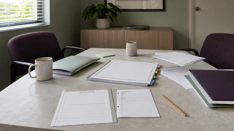 A coordinated set of education formats is checked for a later conversation.
